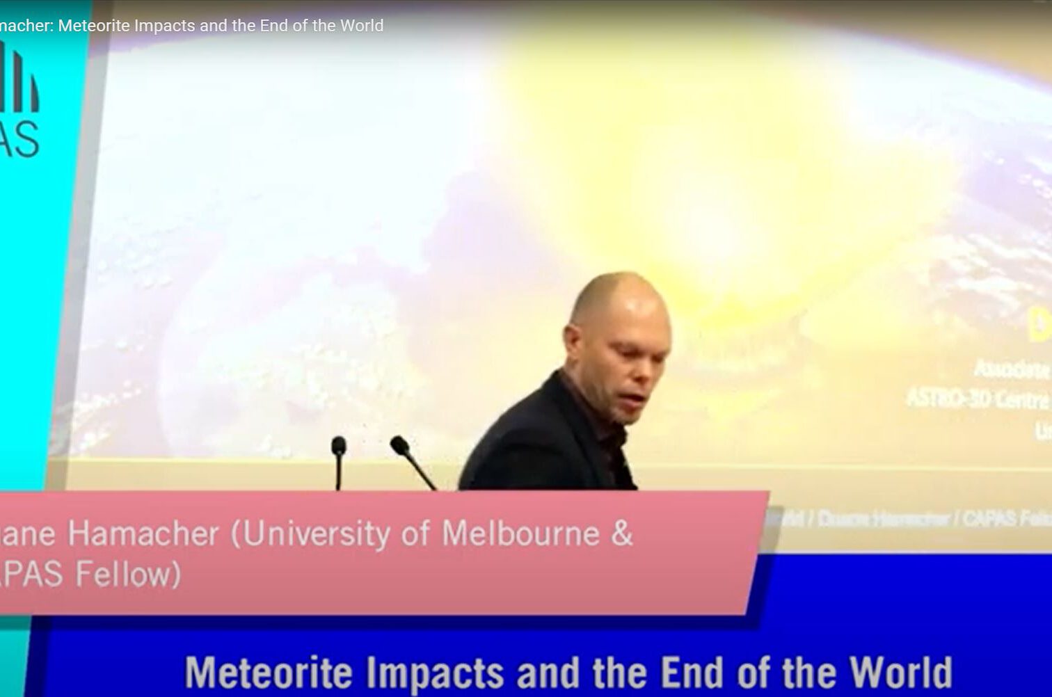 cropped-duaneMeteorites.jpg title of talk (Meteorite Impacts and the End of the World)